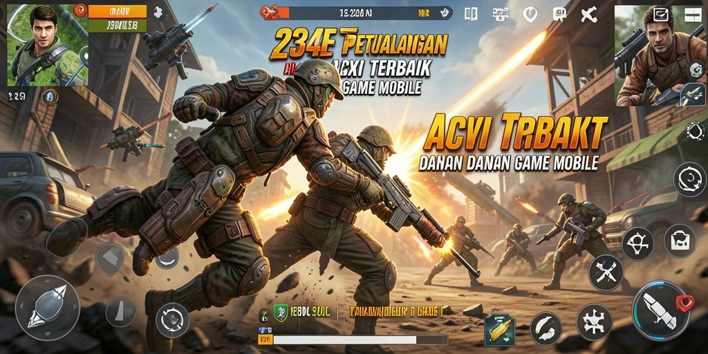 Gameplay mendebarkan dalam 234E saat bertempur dengan musuh.