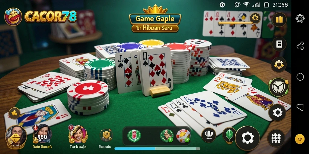 Tampilan gameplay Gaple yang menarik dan interaktif.
