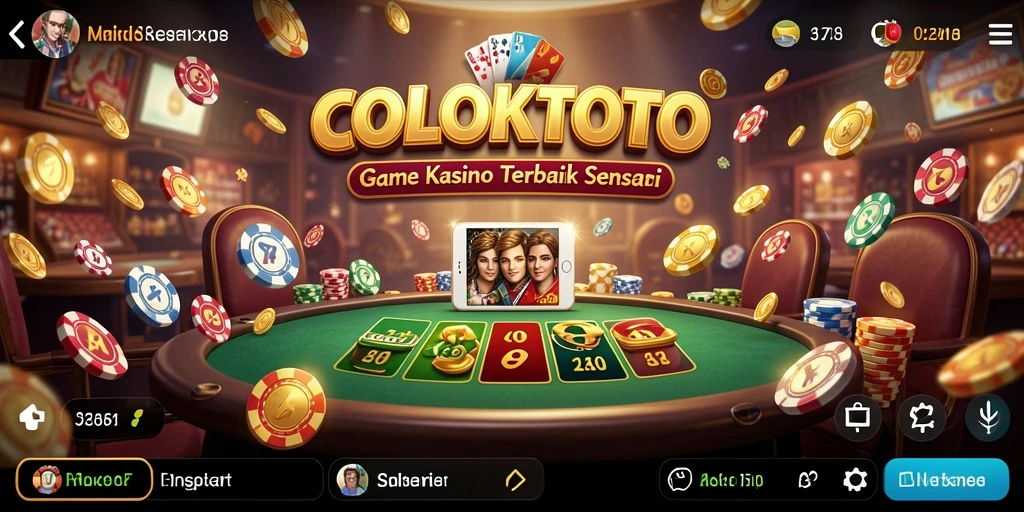 Screenshot COLOKTOTO menampilkan gameplay seru penuh aksi di Kasino.