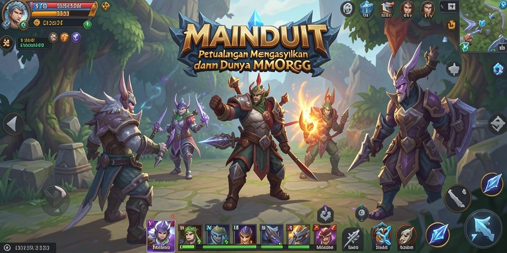 Tampilan gameplay epik dari <strong>MAINDUIT</strong> dalam petualangan MMORPG yang mendebarkan.