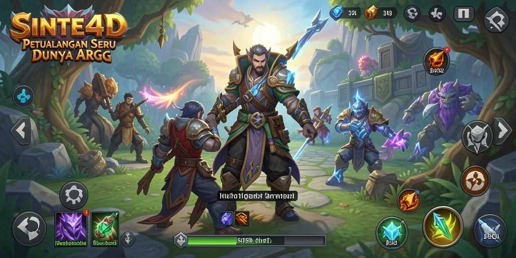 Tangkapan layar sinematik dari gameplay seru di SINTE4D.