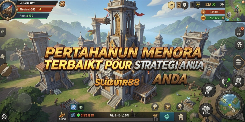 Gameplay menara pertahanan yang menarik dan penuh strategi.